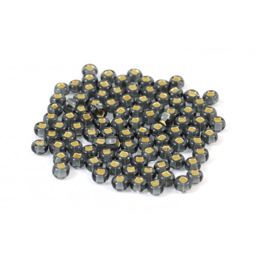 SEED BEADS NO.10 SILVER LINED GREY
